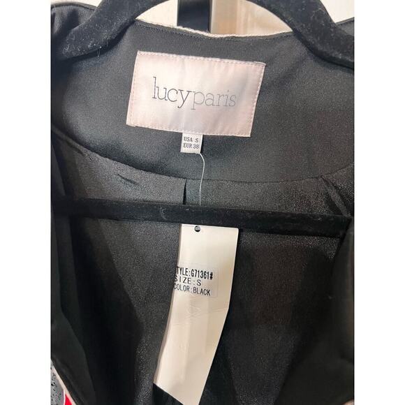 Lucy Paris Sequin Stripe Trim Cropped Jacket- it’s a stunner! - Picture 3 of 6